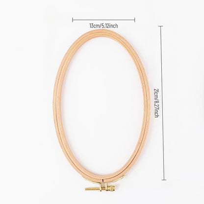 Beechwood Oval Embroidery Hoop