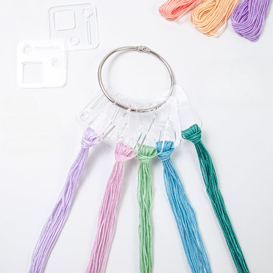 12-Piece Acrylic Thread Drops Floss Organizers