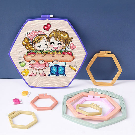 Hexagon Plastic Embroidery Hoop