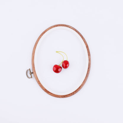 Vintage Oval Embroidery Display Frame