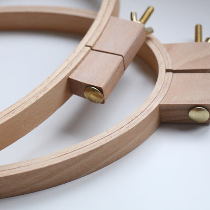 Premium Oval Wooden Embroidery Hoop