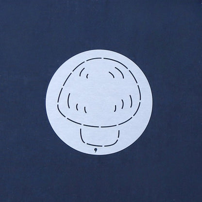 Mushroom Small Circle Sashiko Stencils