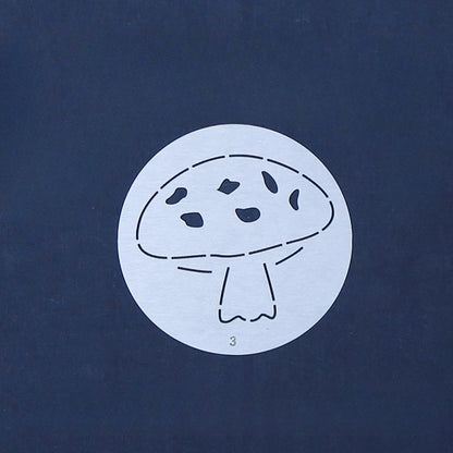 Mushroom Small Circle Sashiko Stencils