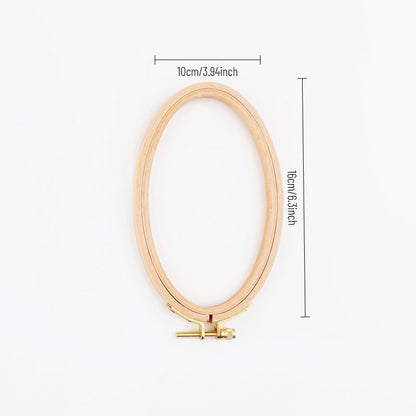 Beechwood Oval Embroidery Hoop