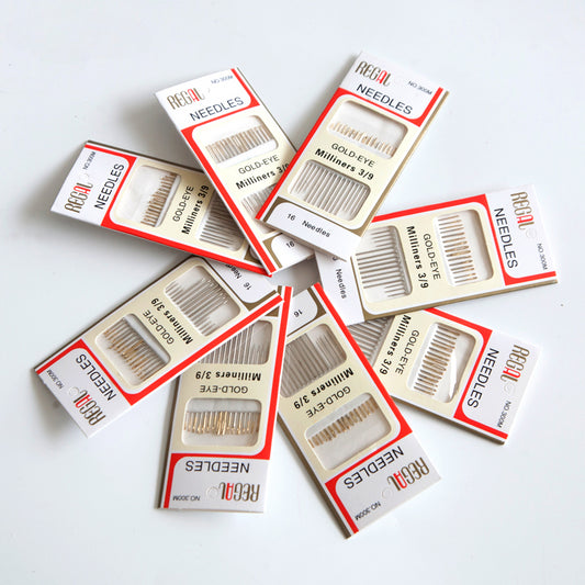 Gold Eye Embroidery Needles (16-Pack)