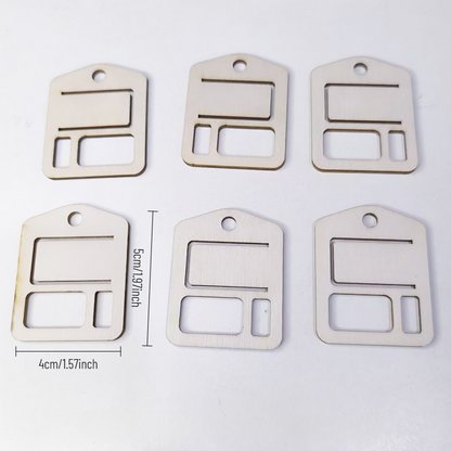 50Pcs Wood Floss Organizer Thread Drops