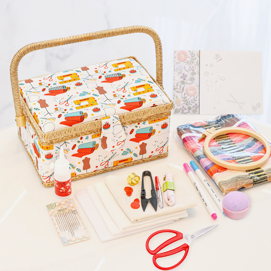 Embroidery Tools Basket for Beginners