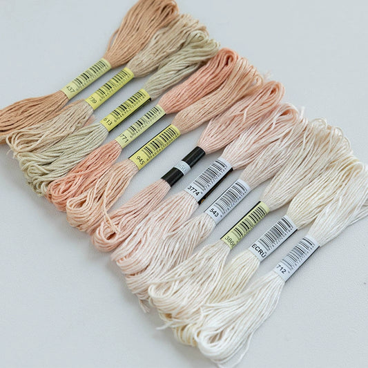 11 Skeins Skin-Tone Embroidery Thread Set