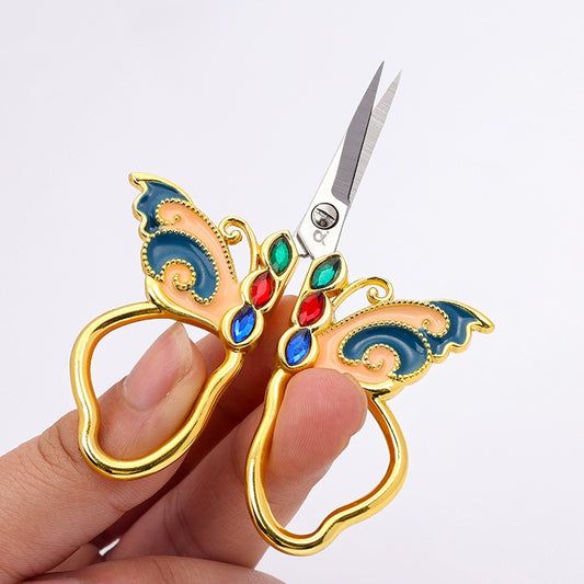 Vintage Butterfly Embroidery Scissors