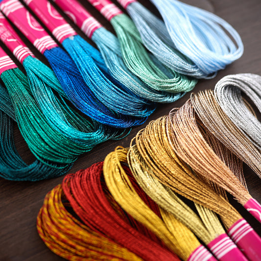 Glossy Metallic Embroidery Thread