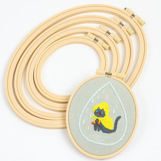 Oval Plastic Embroidery Hoop