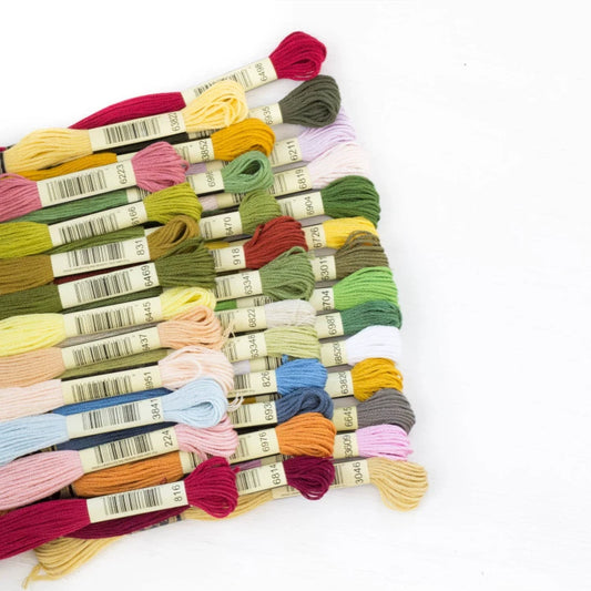 36-Color 100% Cotton Embroidery Floss Set