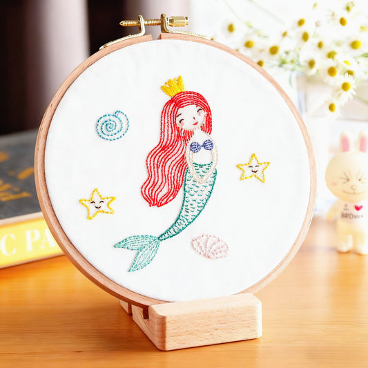 Mermaid Embroidery Kit for Kids