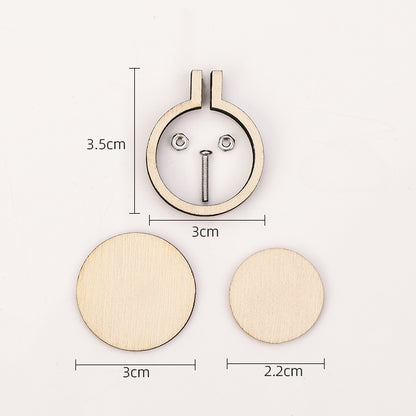 Miniature Wooden Embroidery Hoops