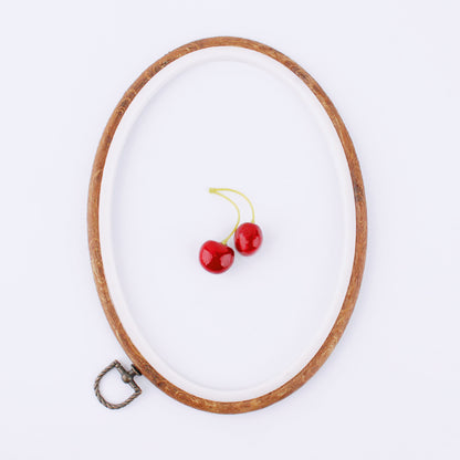 Vintage Oval Embroidery Display Frame