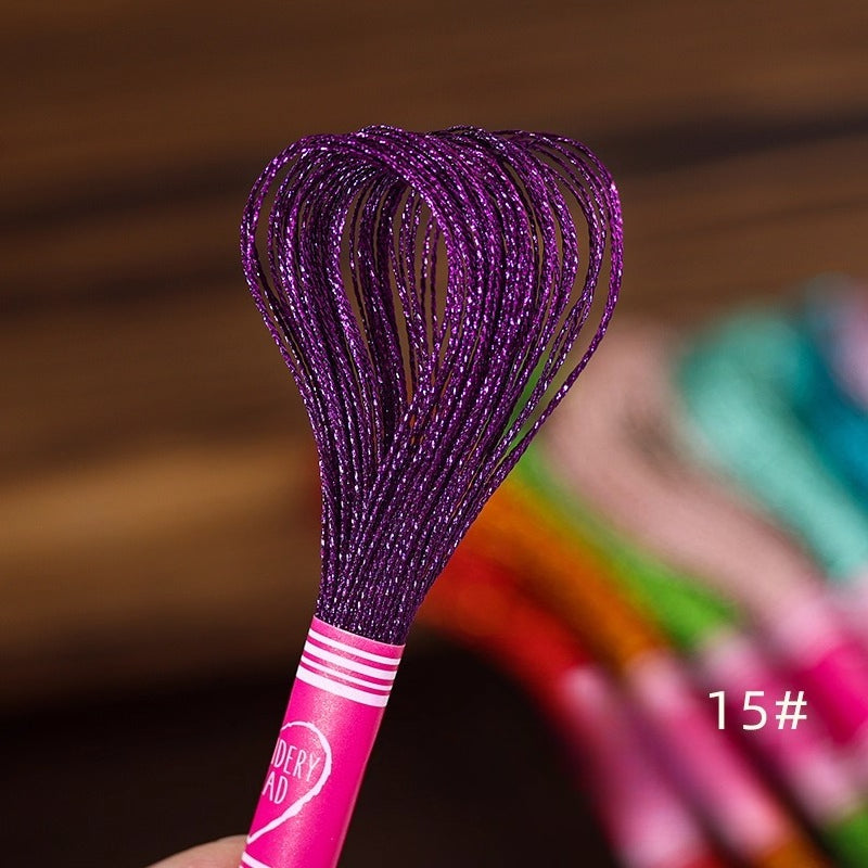 Glossy Metallic Embroidery Thread