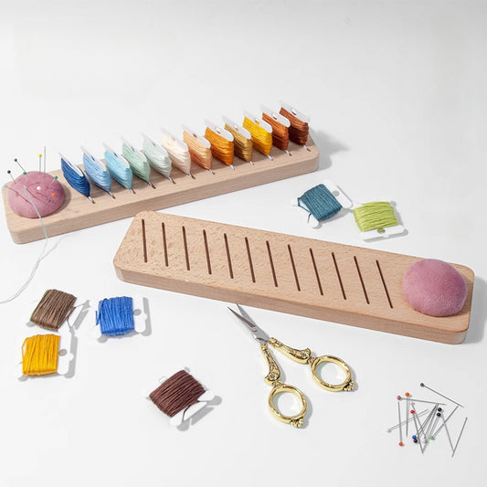 Beechwood Embroidery Thread Organizer