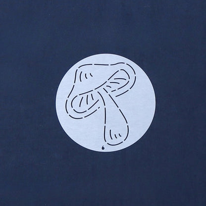 Mushroom Small Circle Sashiko Stencils