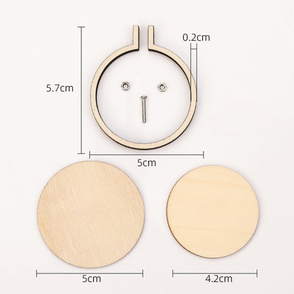 Miniature Wooden Embroidery Hoops