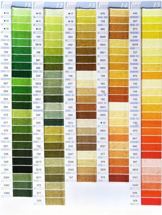 24-Skein Monocolor Embroidery Thread Set