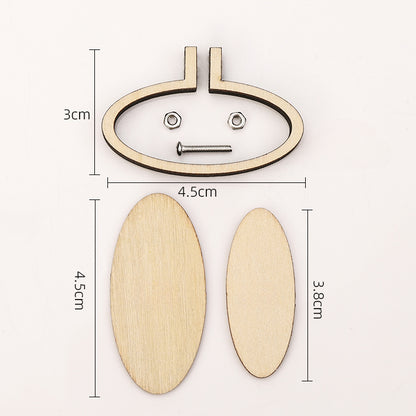 Miniature Wooden Embroidery Hoops