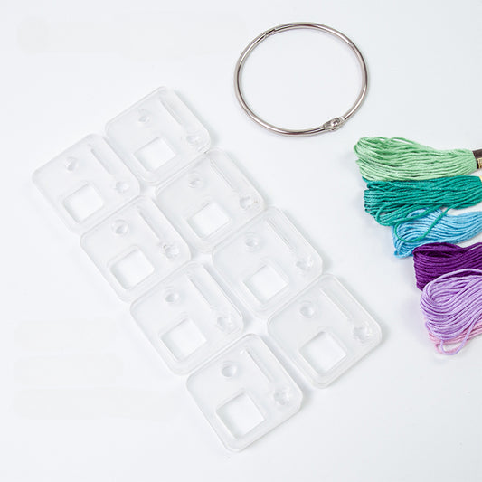 12-Piece Acrylic Thread Drops Floss Organizers