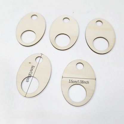 50Pcs Wood Floss Organizer Thread Drops