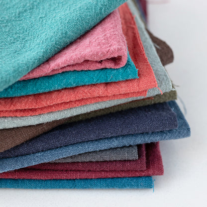Sashiko Embroidery Ramie Squares