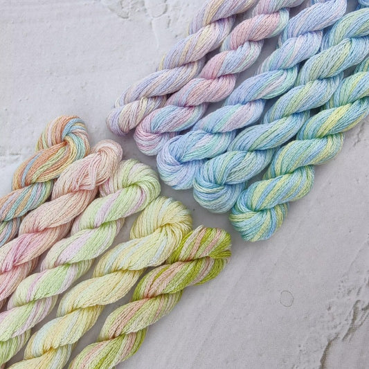 Pastel Rainbow Embroidery Thread