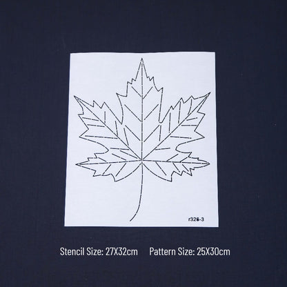 Maple Leaf Sashiko Embroidery Templates