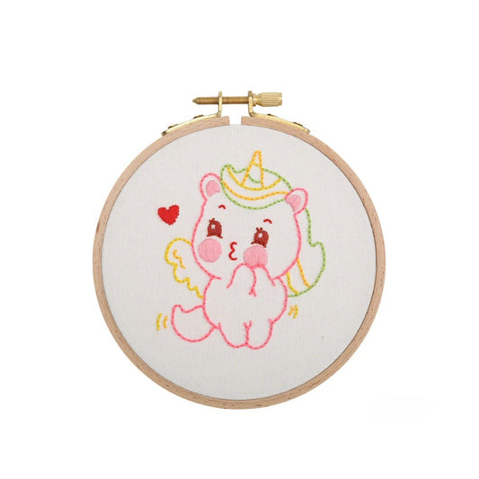 Cartoon Unicorn Embroidery Kit for Children